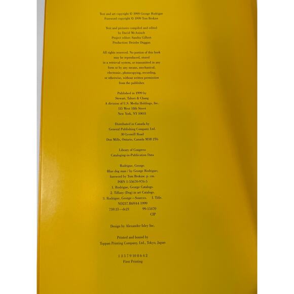 SIGNED George Rodrigue BLUE DOG MAN (1999) Hardcover First Printing Art Book - Picture 7 of 9